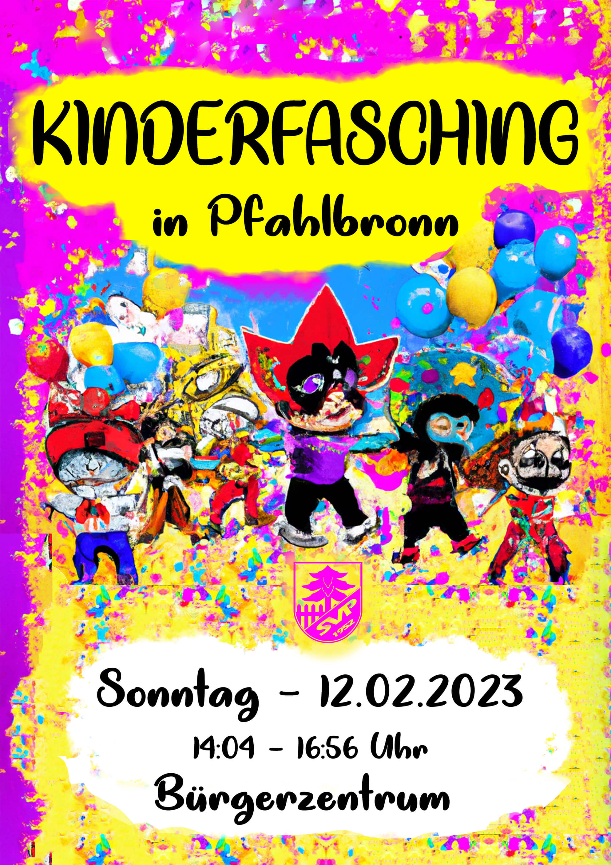 Kinderfasching 2023 im Bürgerzentrum in Pfahlbronn bei Alfdorf